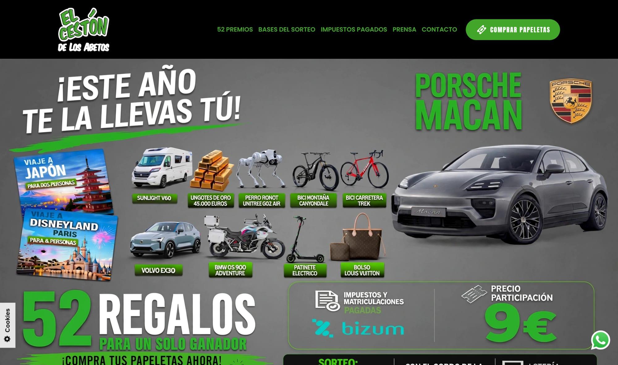Página de inicio de El Cestón de los Abetos